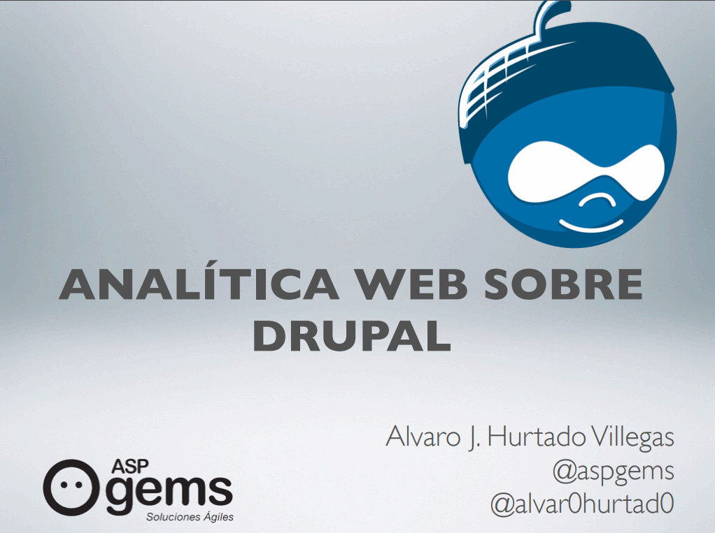 Analítica web sobre drupal