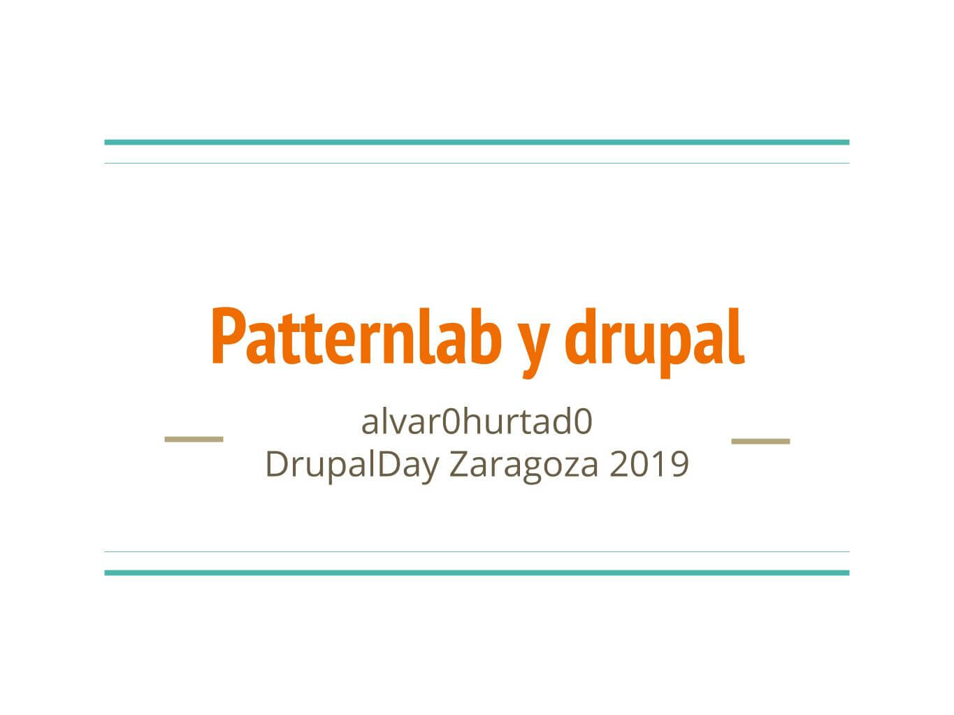 Patternlab y drupal